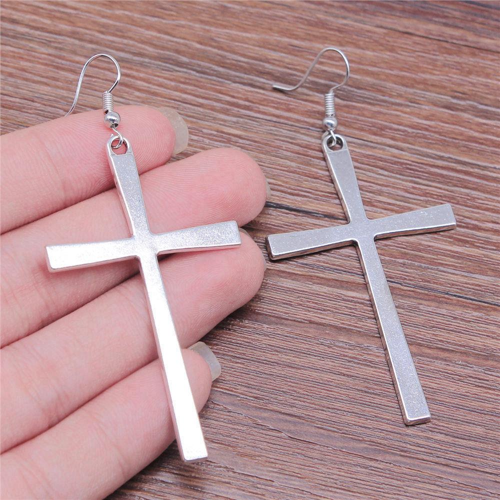Casual Handmade Cross Amulet Drop Earrings Thoughtful Friendship Gift for Office Wear