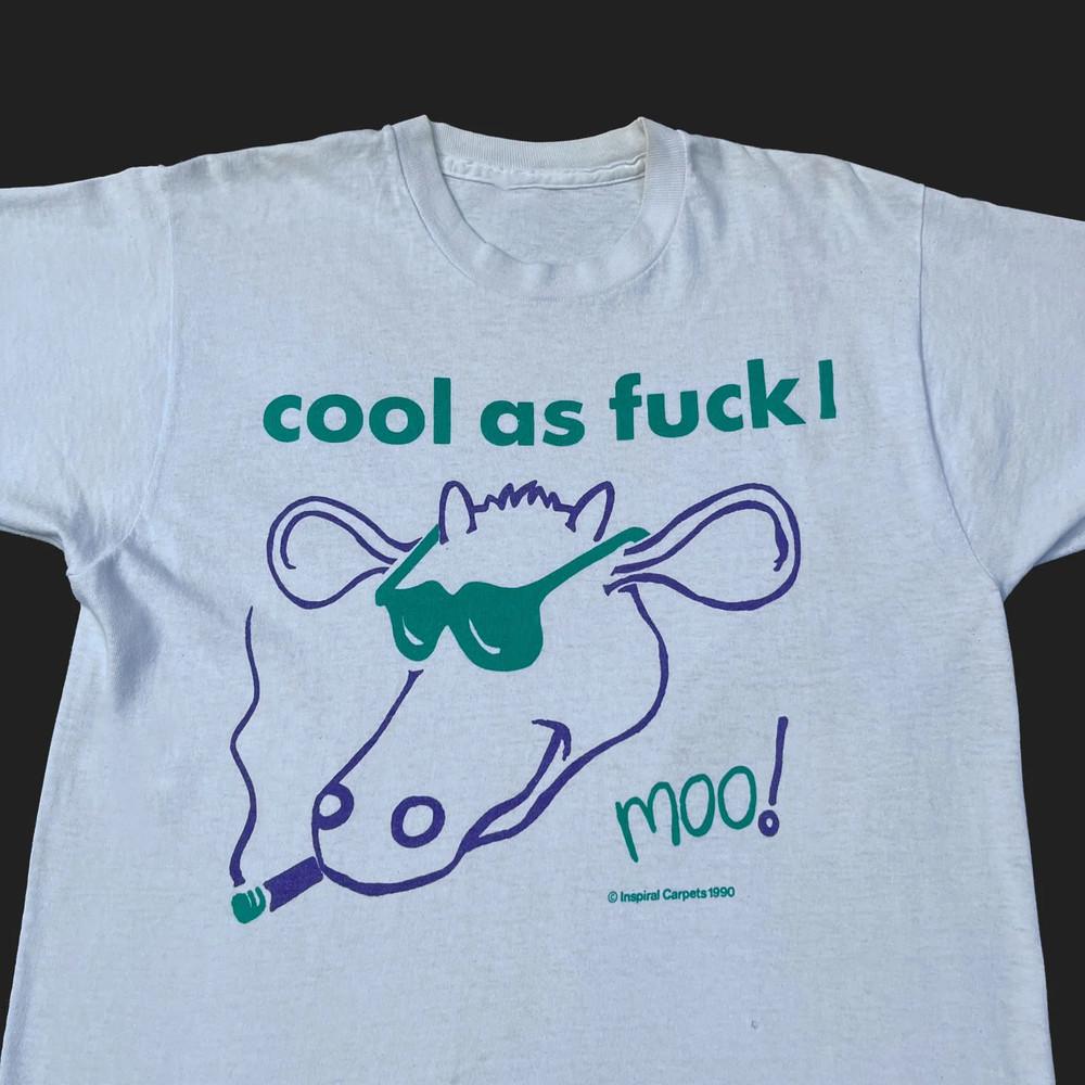 

INSPIRAL CARPETS Футболка MOO 90 Полный размер от S до 5XL SG049 Унисекс Футболка XL