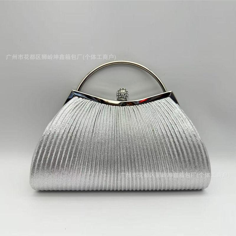 Torebki Damskie torebki Plisowane torebki Damskie torebki wieczorowe Niszowe damskie torebki listonoszki w stylu light luxury