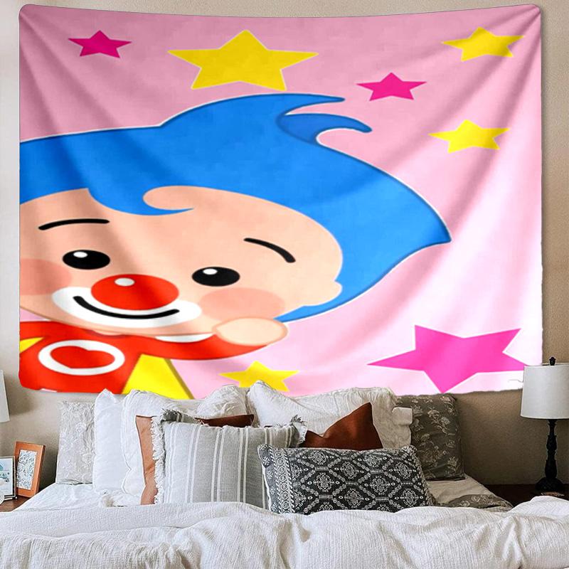 Colorful Clown Music Printed Tapestry, Wall Hanging,Livingroom, dormitory, Large Wall Decor, Fabric Decor Fan Birthday Gifts