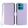 For Motorola Moto G75 5G Leather Case Wallet Stand Phone Cover with Wrist Strap