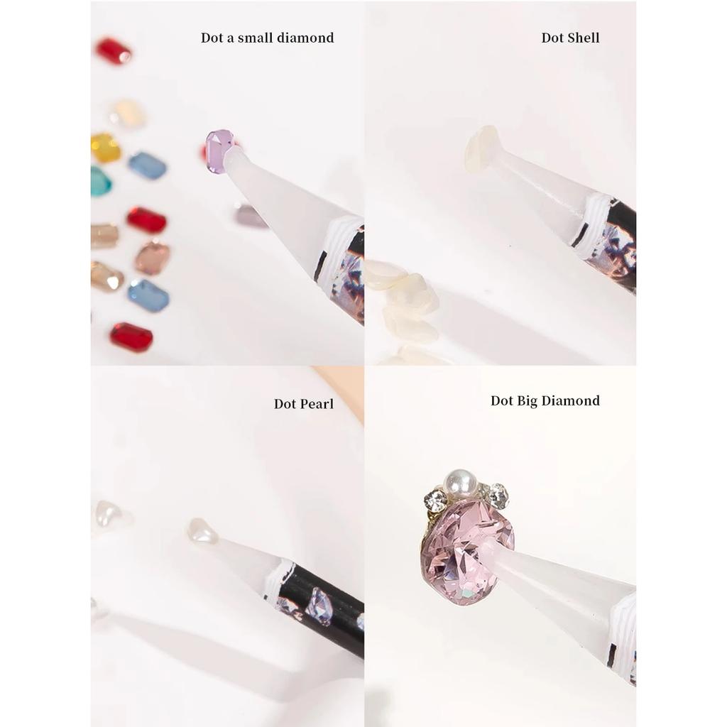 Nail Art Diamond Picking Crayon Small Diamond Jewelry Special Suction Setting Pen With Adhesive Tool Durable And Strong Adhesion