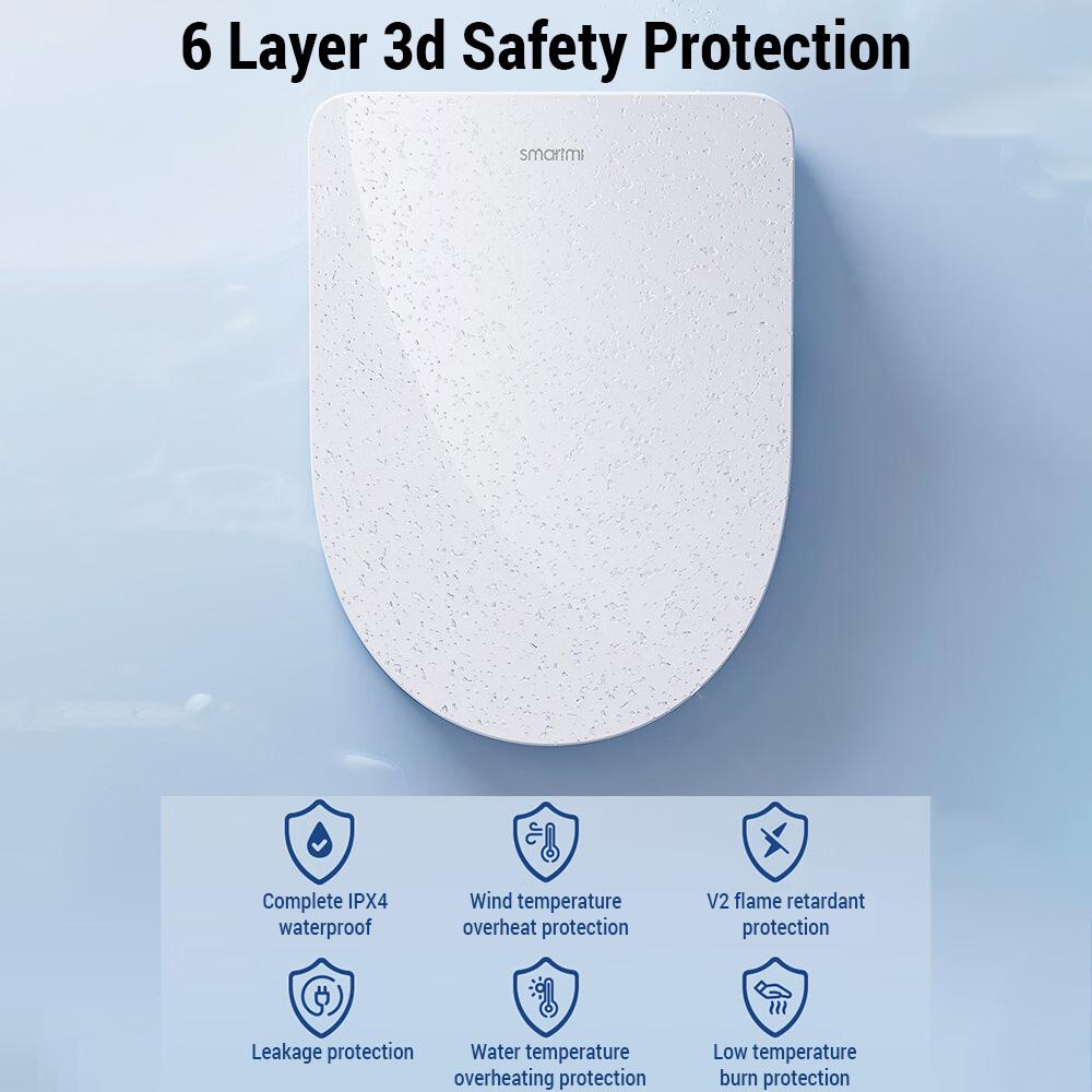 Toilet Cover Heating Toilet Cover Cleaning Body Cleaner Deodorant Antibacterial Warm Air