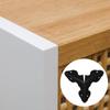 50pcs Sturdy Metal Corner Protectors Convenient for Stair and Cabinets with Antique Designs Home Decoration Use