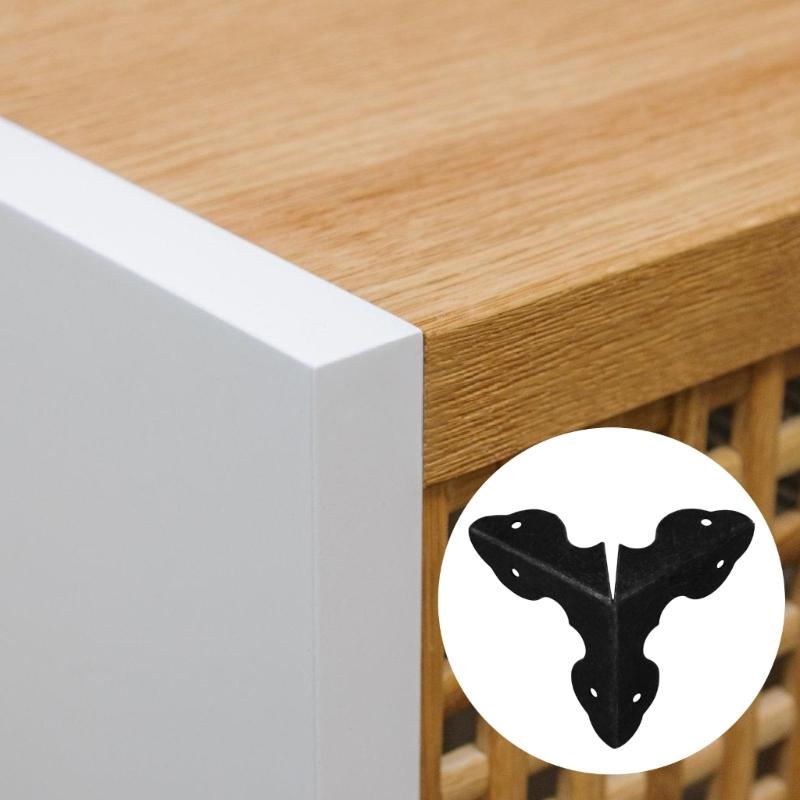 50pcs Sturdy Metal Corner Protectors Convenient for Stair and Cabinets with Antique Designs Home Decoration Use