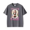 Thiccolas Cage Meme Divertente Nicolas Parodia Grafica Vintage Magliette Unisex Unisex Moda Estiva Maglietta Casual Cotone Umorismo Maglietta