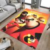 Superhero Family Adventure Carpet For Playroom Bedroom Living Room Sofa Home Decorkids Game Area Rug Nonslip Floor Mat