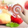 2Pcs Ceramic Peeler Snail Potato Peeler with Non-Slip Handle Fruit Vegetable Peeler for Kids Adults Kitchen Tool