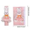 2-piece 3D Rabbit Handle Covers for Easter. Cute Cartoon Design Fits Fridge, Microwave, Oven and Dishwasher As Lovely Kitchen Decor.