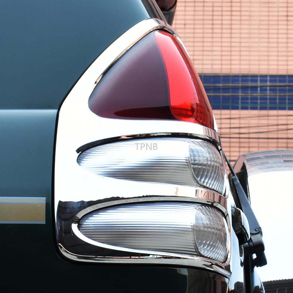 For Toyota Land Cruiser Prado 120 FJ120 2003 2004 2005 2006 2007 2008 2009 Rear Light Trim Hood Car-Styling Accessories