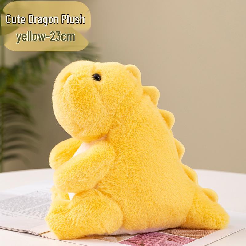 

Милая серия животных Плюшевый динозавр Родитель-ребенок Разноцветные тканевые куклы 23 cm жёлтый