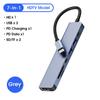 Dj1013 7 In 1 Usb  C Hub To 4k Hdmi-compatible Type C Adapter Dock With Pd Tf Sd, Compatible For