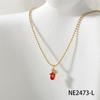 Christmas Cartoon Pendant Necklace: Snowflake, Tree & Reindeer Clavicle Chain