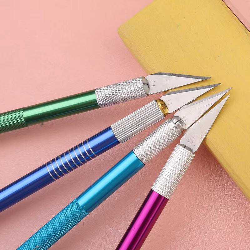 17Pcs Knife Blades Precision Craft Knife Set , For DIY Artwork, Cutting, Models, Scrapbook Leather Carving Tool Carving Knife