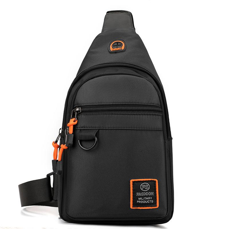 Pánská jednoduchá vodotěsná náprsní taška Studentská velkokapacitní crossbody taška Outdoorové sporty Cyklistika Běh Taška pod paži Ledvinka Cestovní taška přes rameno
