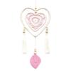 Dream Catcher Pink Double Heart Feather Free