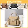 Leather Pu Fashionable Small Square Handbag Lightweight Daily Use Crossbody Bag