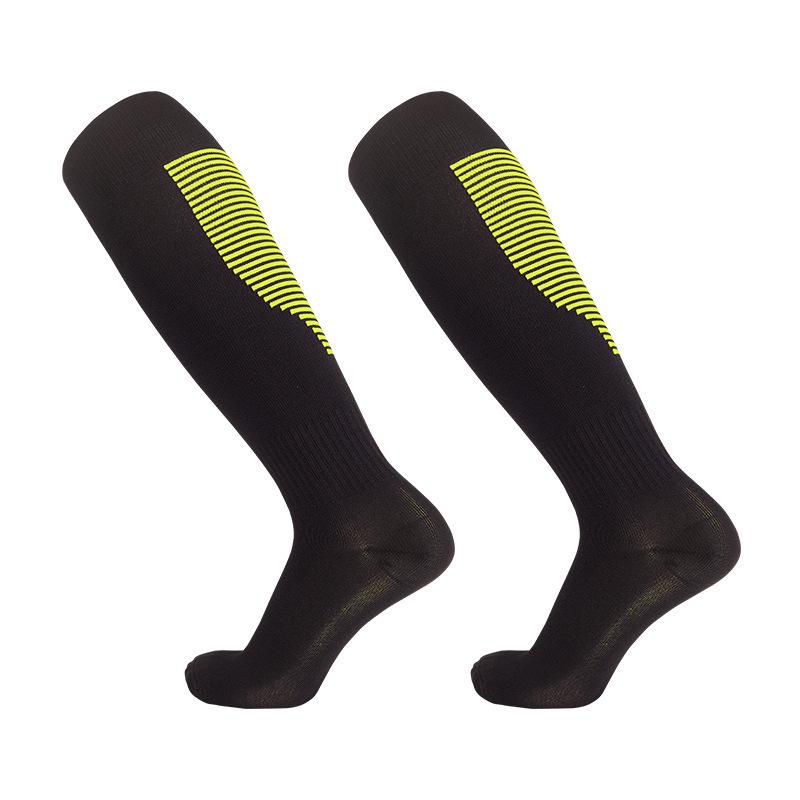 Breathable Striped Football Socks: Spring/Summer, Over-Knee, Sweat-Absorbent, Adult & Kids Training & Casual Wear