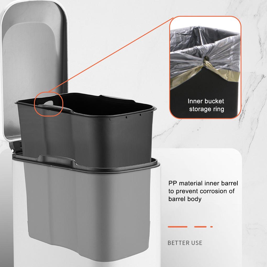 Slim And Large Capacity - Easily Fit In Gap Less Space Inner Basket Soft-close Free Hands Reduce Noise Smooth Slow