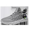 Shoes, sneakers, running shoes, breathable fly-woven mesh sneakers, soft-soled black running shoes
