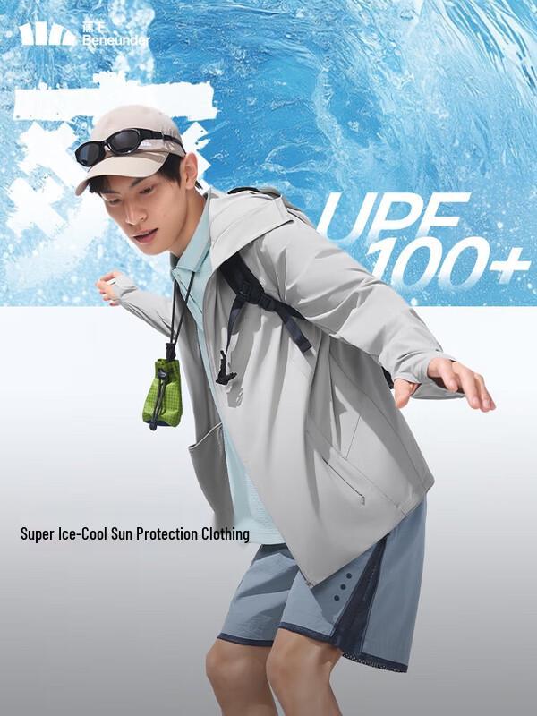 Мужская дышащая охлаждающая куртка Beneunder с защитой от УФ-излучения AL106