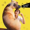 20cm 50cm 3D Simulation Hund Kissen Lebensecht Sitzender Hund Form Plüschkissen Sofa Schlafzimmer Kissen Kinderspielzeug Heimdekoration Geschenke