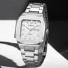 Men's Casual Stainless Steel Watch Analog Quartz Watch with Day and Date Classic Waterproof Dress Watch for Men