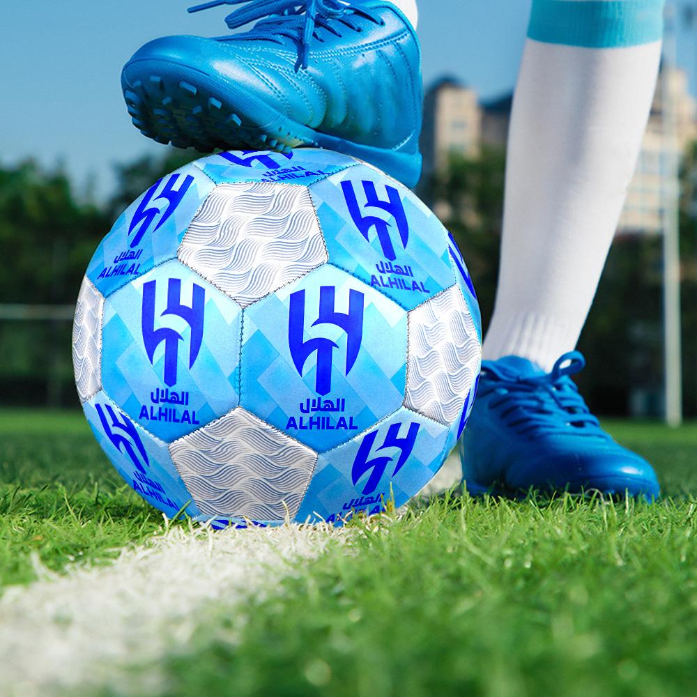 1pc Al-Hilal Saudi Football Club Football Soccer Ball Size 5 Indoor Soccer Ball Fashion Colorful Backyard Game -Great For Sports Fans Gift