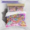 3pcs Pretty Cure1 Design Cover Set - HD Printed Bedding with 1 Cover and 2 Pillowcases - Perfect for Home and Dorm Decor