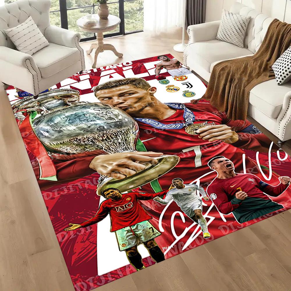 Cristiano Ronaldo Floor Mat Perfect For Playrooms Kitchen Dormitory Study Room Antislip Carpet Office Home Decor Wedding Party Gift