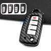 Abs Carbon Fiber Car Smart Key Cover Case Keychain For Nissan Rogue Sport Qashqai J11 X-Trail T32 Kicks Juke