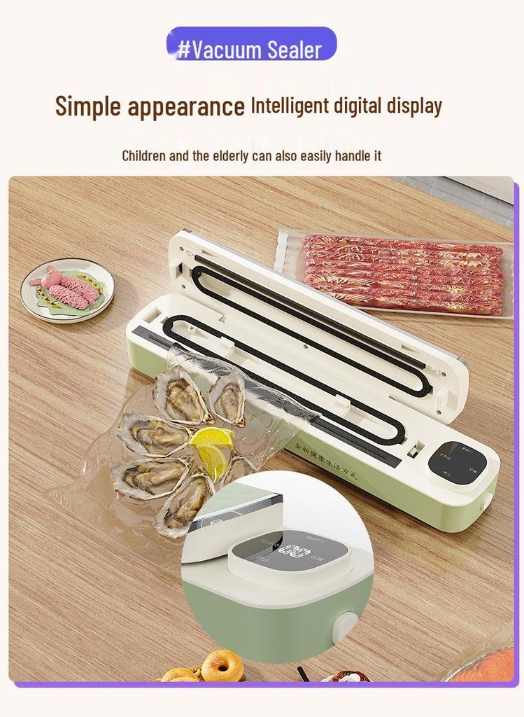 Compact Automatic Vacuum Sealer for Food Preservation