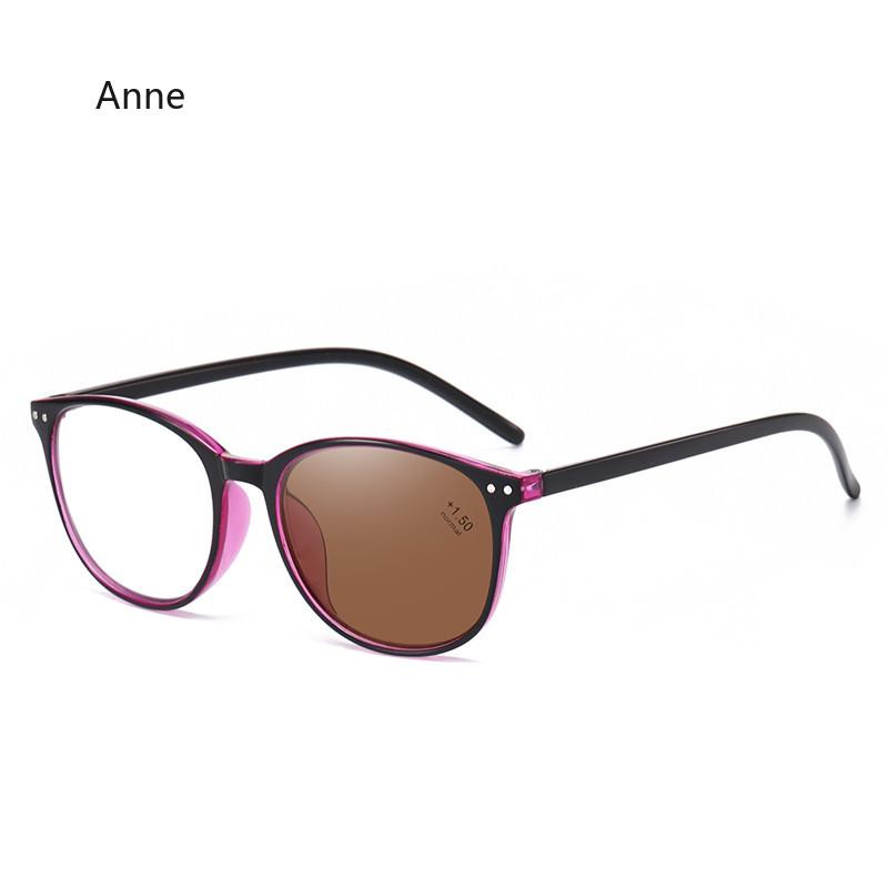 Lightweight Small Round Reading Glasses Eyeware High Quality Women Anti Blue Light Eyeware Photochromic Prescription Eyeglasses