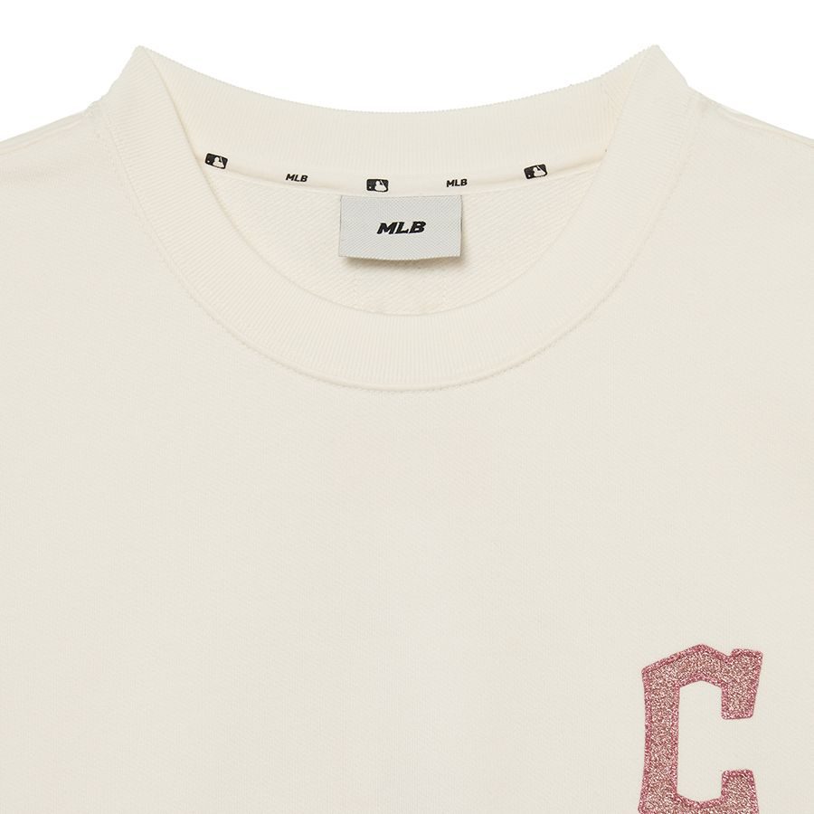 MLB Sweatshirts Unisex Cream Crew Neck Moderate Regular 3AMTB1034-45CRS