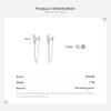 MODIAN Fashion Black Color Snake Stud Earrings 925 Sterling Silver Long Tassel Charm Earrings For Women Hypoallergenic Jewelry