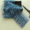 Edging Pleated Durable High Quality Lace Ruffles DIY Sew Wedding Dress Mesh Trim Ribbon 1m 5 Layers
