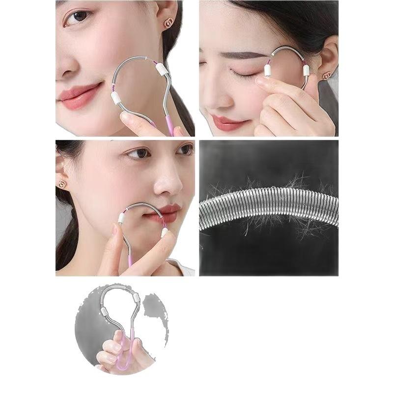 Precision Facial Hair Removal Device Spring Loaded Epilator for Women Upper Lip Hair Remover Beauty Tool for Smooth Skin