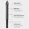 Cross Hexagonal Ceramic Tile Drill Bit Glass Ceramic Concrete Hole Opener Alloy Triangular Drill Bit Size 3/4/5/6/7/8/10/12mm