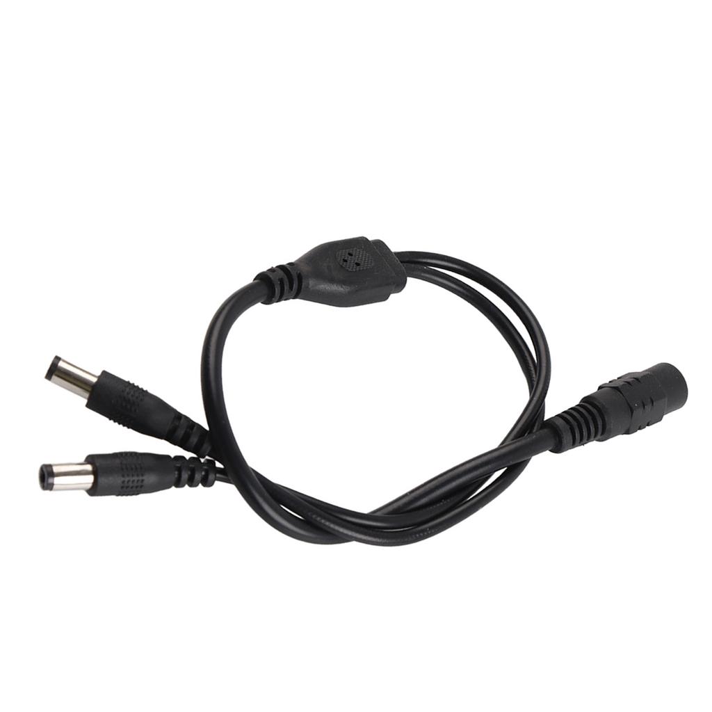 5.5x2.1mm Power Cord Splitter Adapter Cable Extension for CCTV Camera 1 Female to 2 Male
