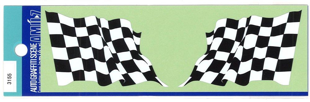Toyo Mark Checkered Flag Sticker 3155 зелёный