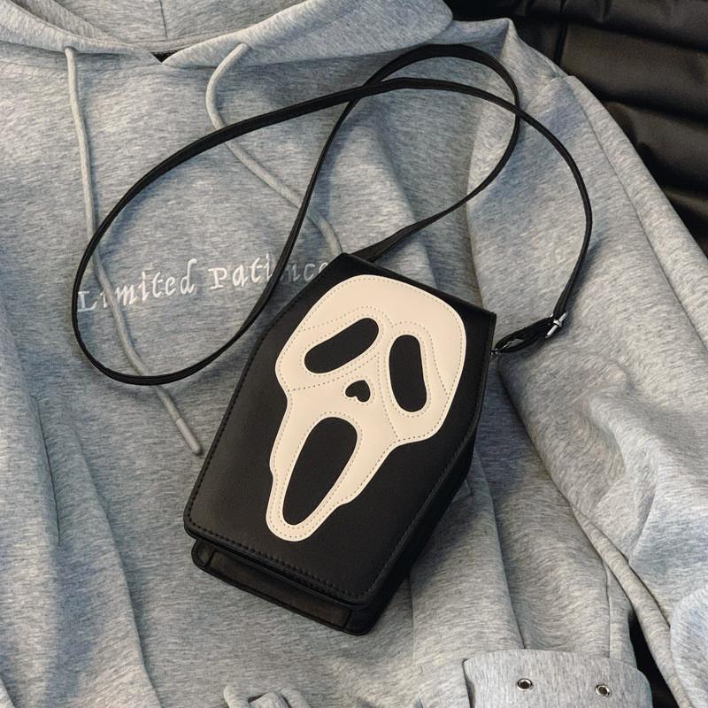 Trendy Black And White Minimalist Sling Bag For Fall Stylish Crossbody Purse For Men And Women