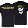 Legiunea Străină Légion étrangère Parașutiști Craniu Totenkopf Beretă Tricou Bumbac Mânecă Scurtă Gât Rotund Tricou Bărbătesc Nou S3XL