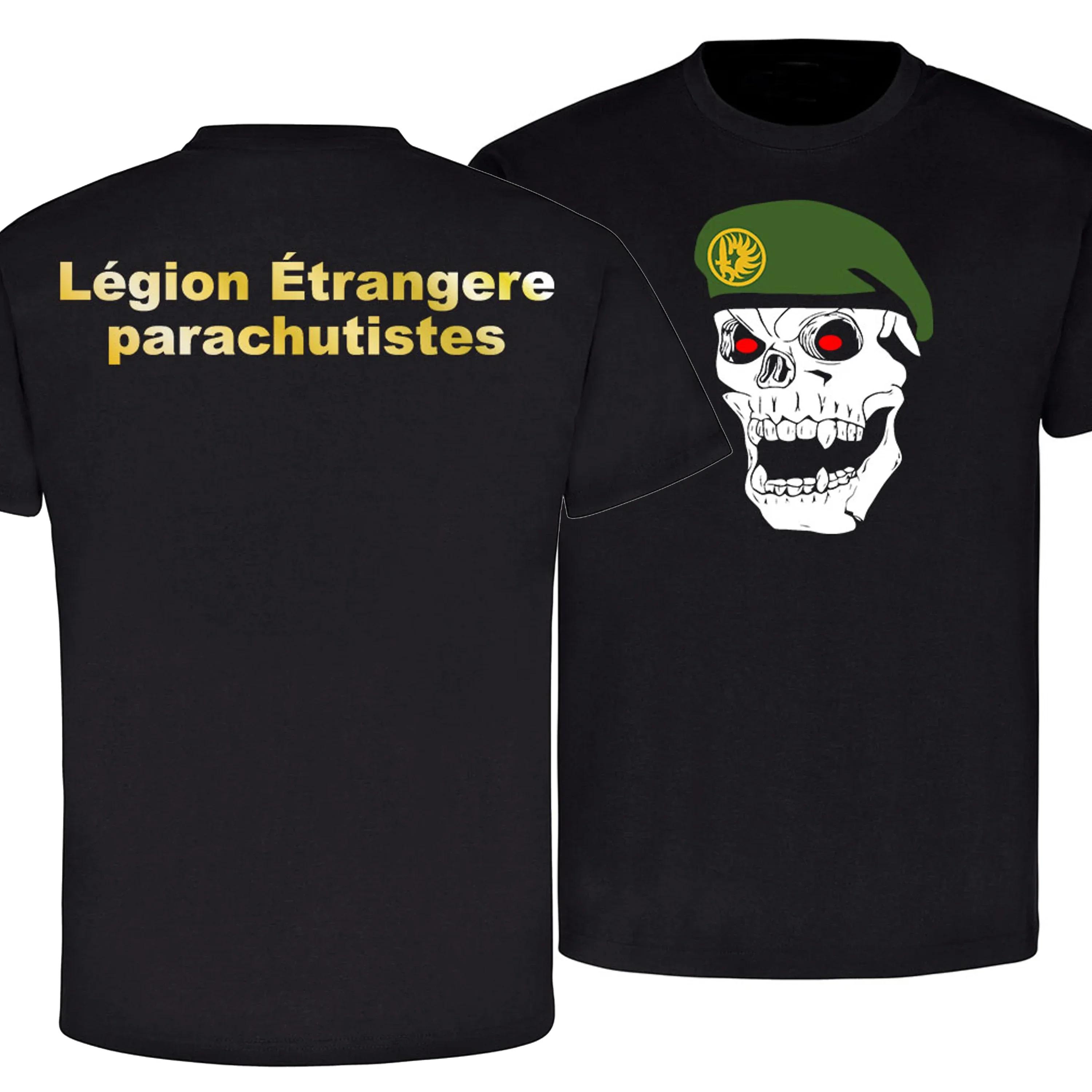 

Fremdenlegion Légion étrangère Parachutistes Skull Totenkopf Barett TShirt Cotton Short Sleeve ONeck Mens T Shirt New S3XL S