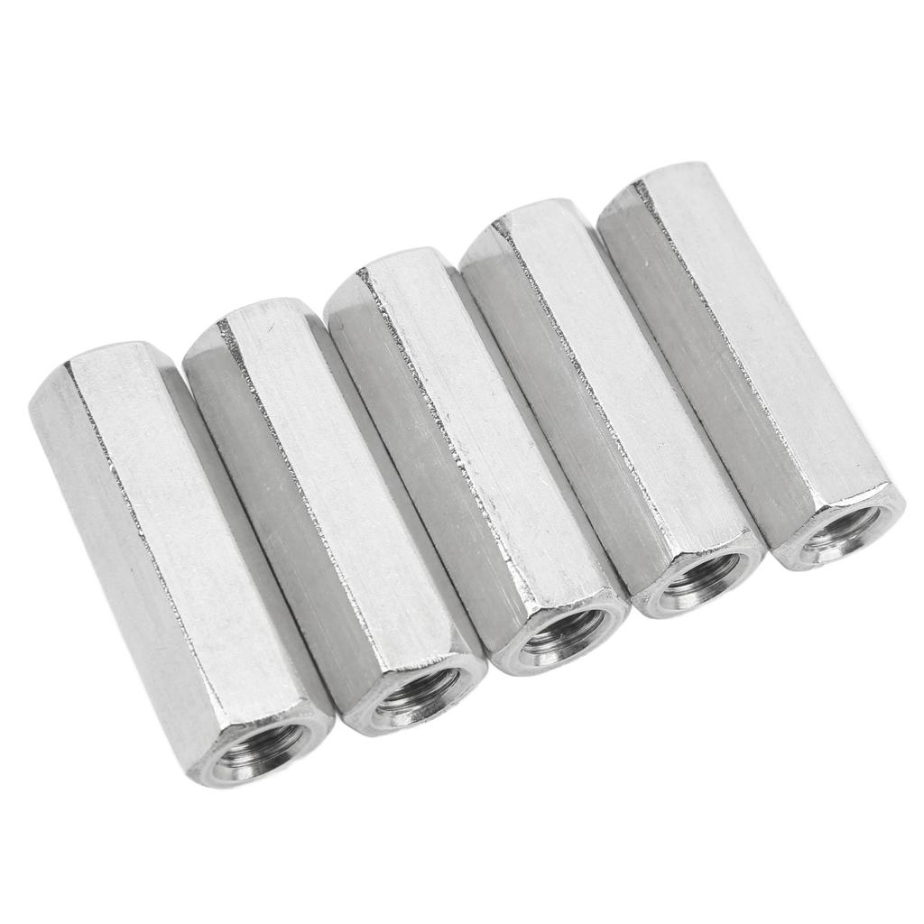 5 Pcs Hex Coupling Nut M12x1.75 L60mm 304 Stainless Steel Hex Coupling Nuts Threaded Rod Connector