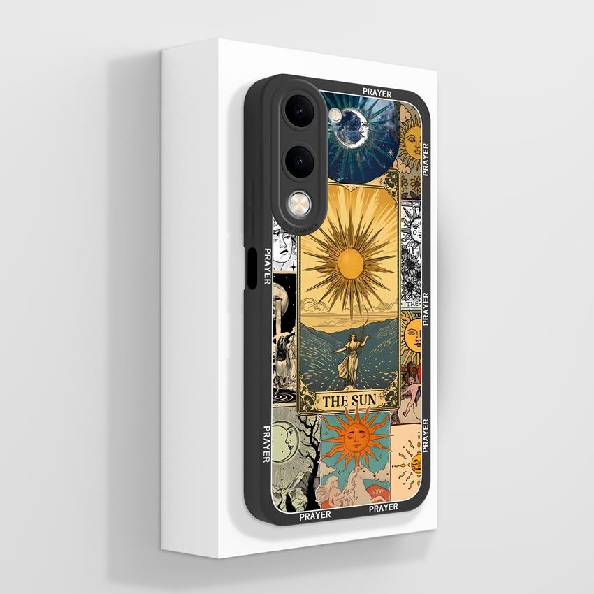 Für Vivo Y04 Y03 Y02 Y11 Y15 Y20 Handyhülle Niedliches Cartoon-Mädchenmuster Glattes Flüssigsilikon Stoßfester Schutz Rückseitenabdeckungen Hülle Für Vivo Gehäuse