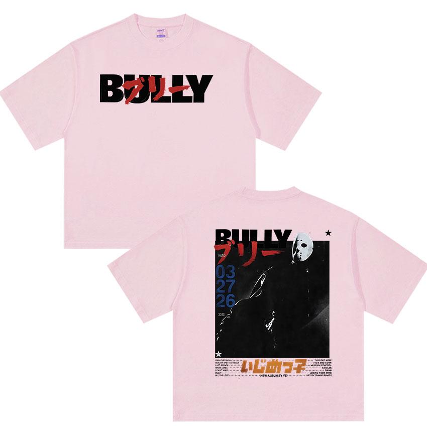 Rapper Kanye West Bully Album Graphic TShirt UNISEXs Hip Hop Loose Clothing Oversized YK Top Retro High Quality Cotton Tees