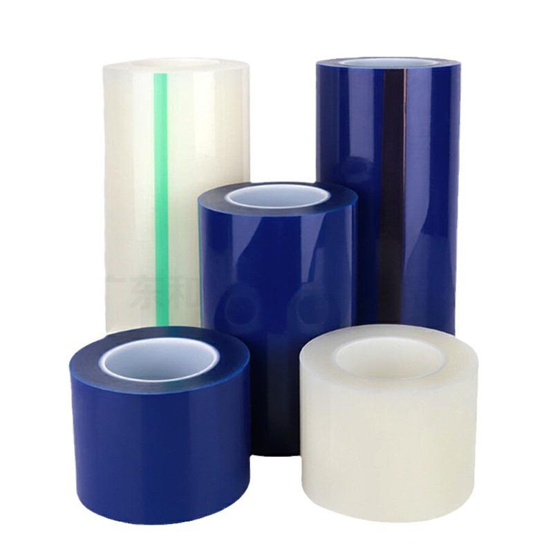 Błyszcząca, odporna na zarysowania, przezroczysta, niebieska folia ochronna PE do ekranów