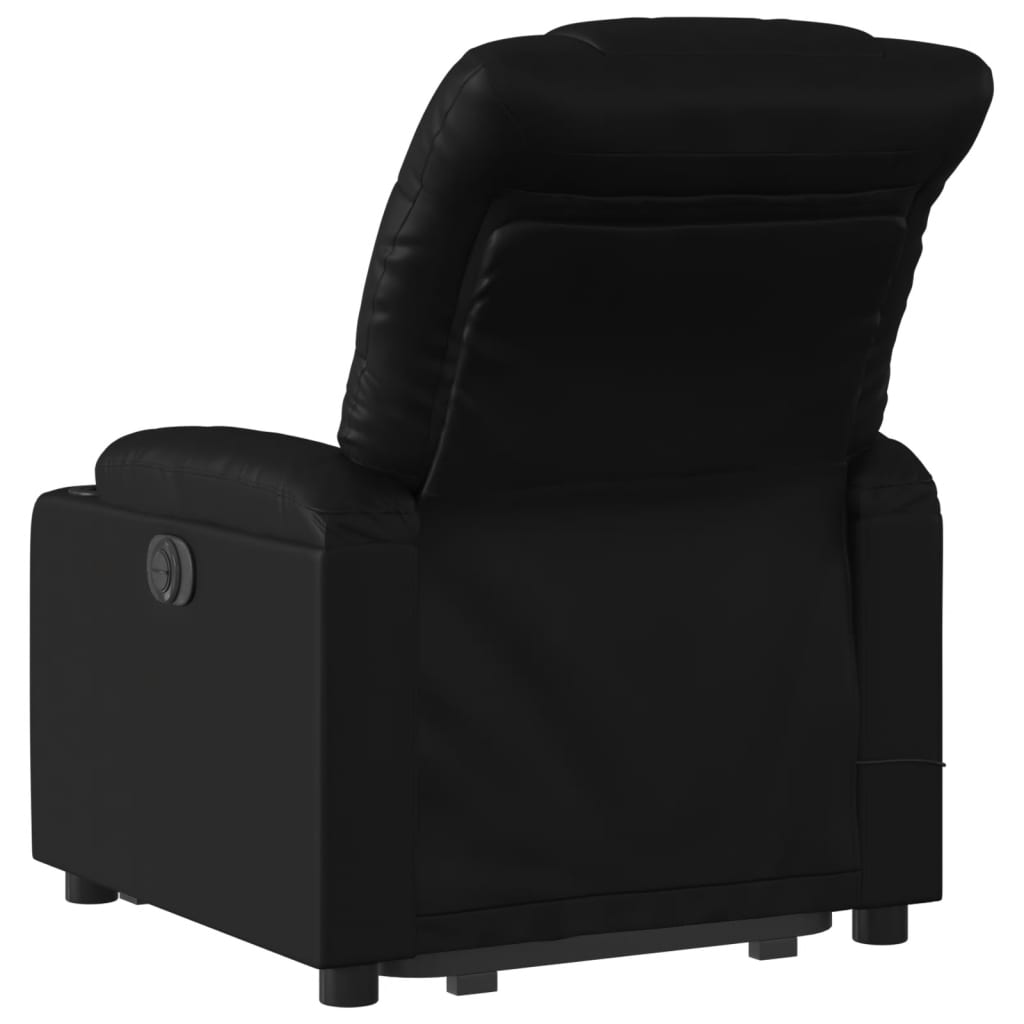 Vidaxl Lift and Massage Chair, Reclining, Black, Eco-Leather