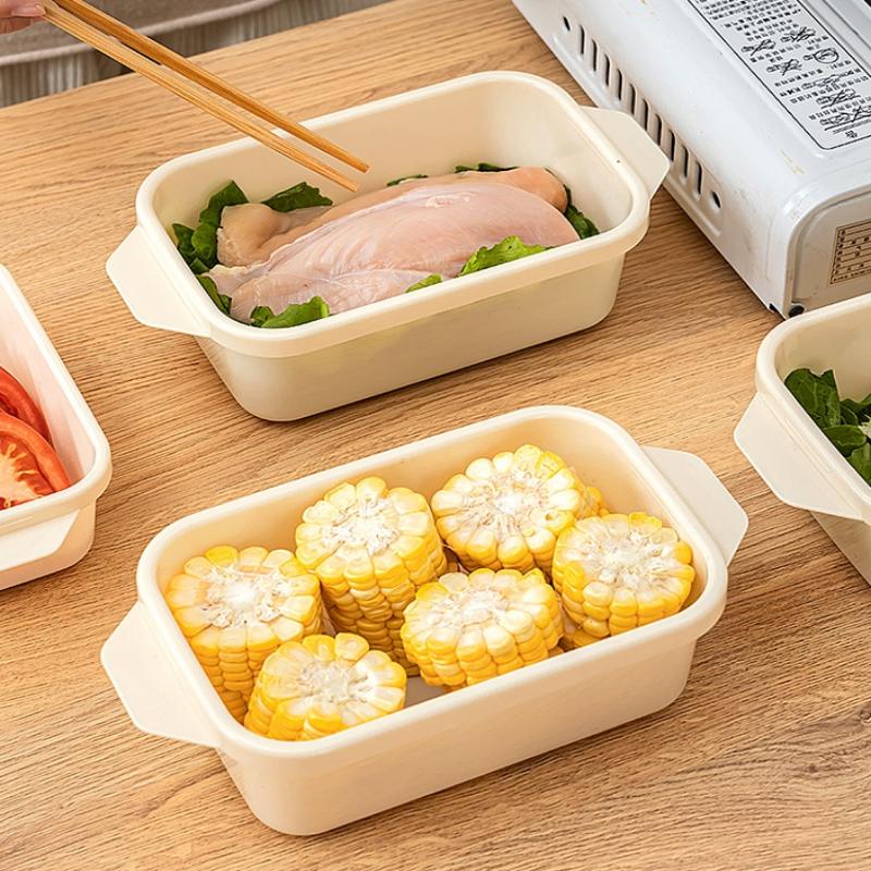 1/3 Pcs Refrigerator Food Sealed Crisper Containers Fresh Fruit Vegetables Steak Meat Storage Box Organizer Kitchen Accessories