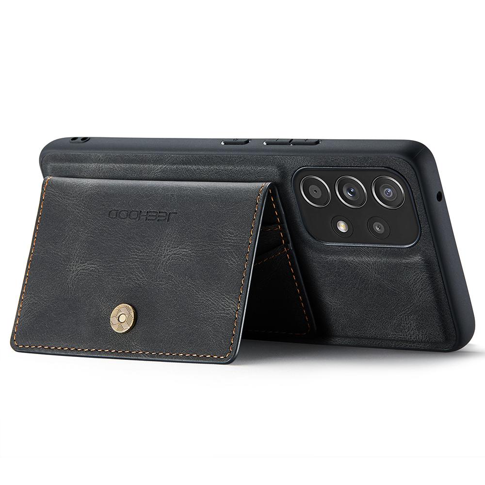 Für Samsung Galaxy A53 5G Hülle Leder Handy Rückseite Magnetisch Abnehmbare Kartentasche